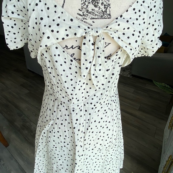 LOFT, polka dot, open back dress.#7 - Picture 13 of 16